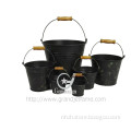 Chemical pickling decorative buckets pails galvanized metal decorative buckets pails